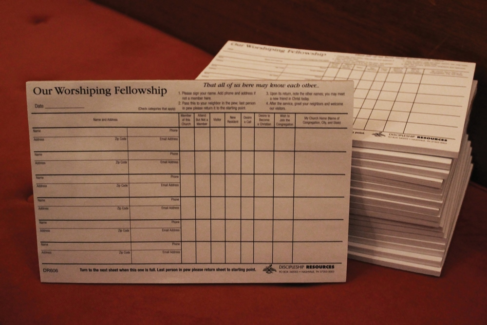 Attendance Registration Pads