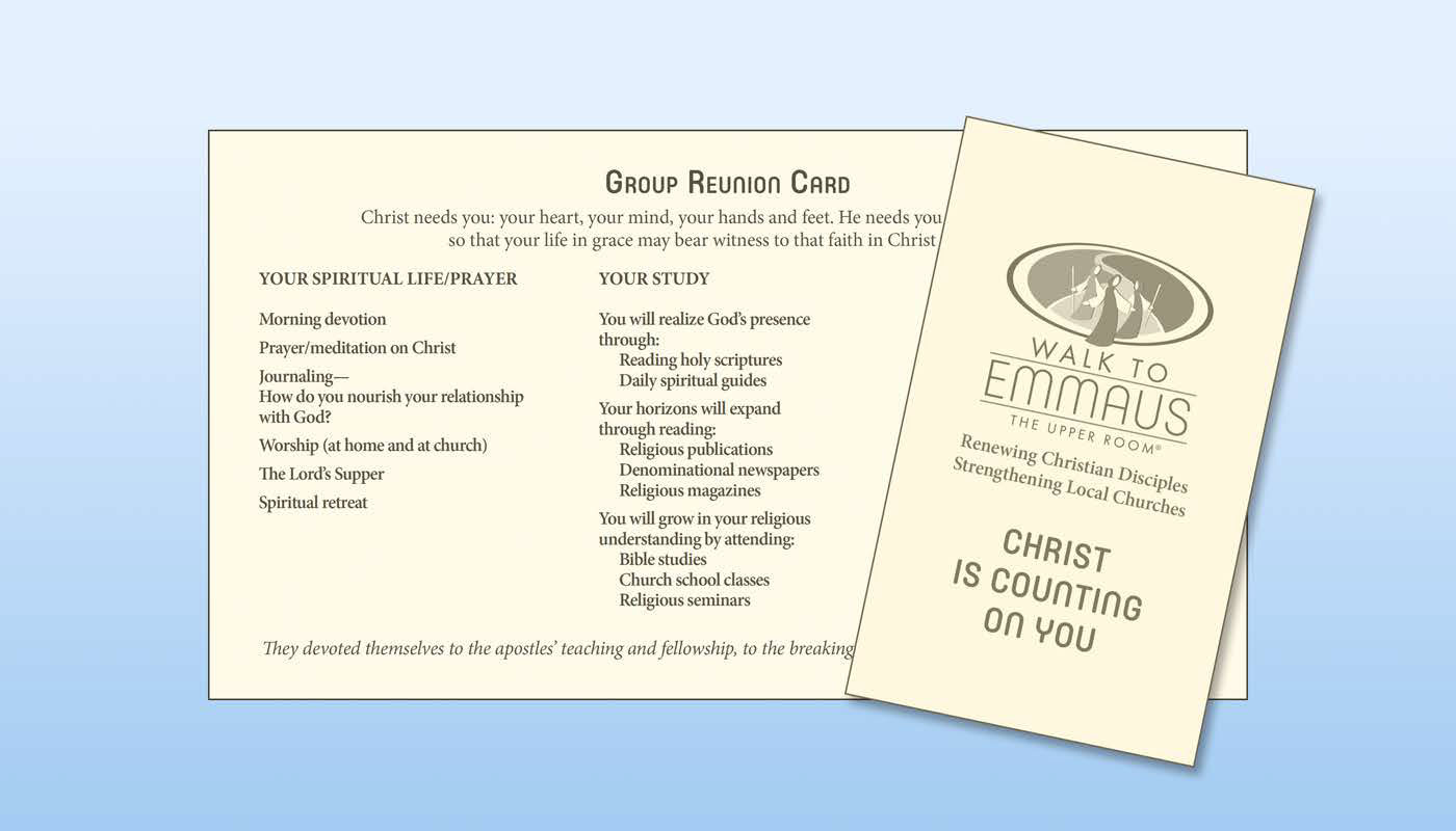Emmaus Group Reunion Cards